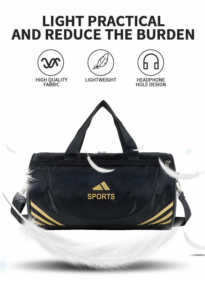 GROIC Sports Gym Bag for Women and Men,Small Sports Duffle Bag with Shoulder Strap and Handbag,Sports Shoulder Bag,Outdoor Large-capacity Travel Bag  - Image 2