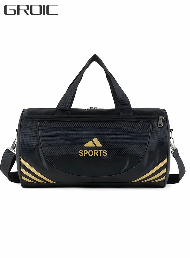 GROIC Sports Gym Bag for Women and Men,Small Sports Duffle Bag with Shoulder Strap and Handbag,Sports Shoulder Bag,Outdoor Large-capacity Travel Bag  - Image 1