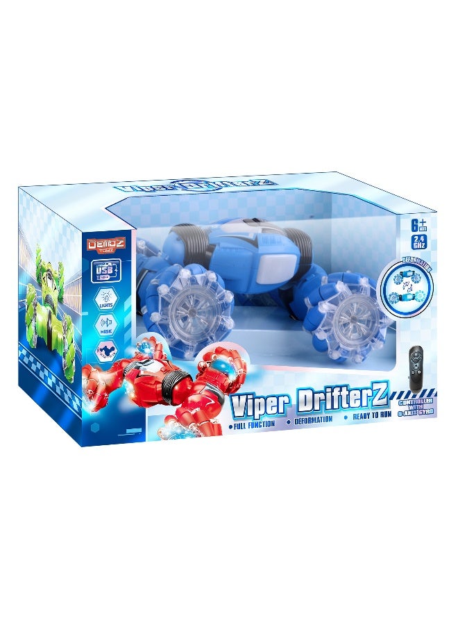 Power Joy Demoz Viper Drifterz 1/12 2.4G 4WD Remote Control Car with Lights, Music & Gyro – High-Speed Drift RC Toy for Kids & Adults - Image 1