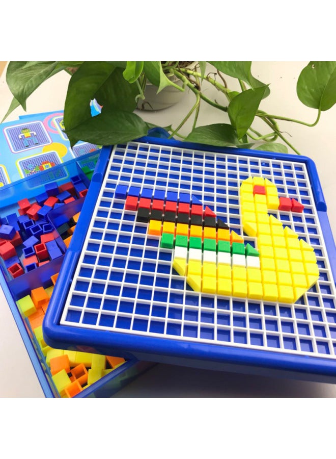 Children's Toys Mushroom Nail Insertion Building Blocks Platter Early Education Puzzle Board 3-4-5-6 Years Old Hot Sale-Color:585PCS-331 - Image 2
