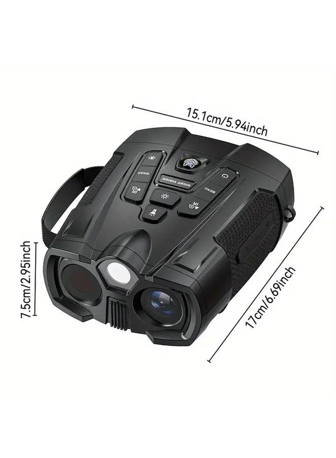 Black Dual Tube Infrared Digital Night Vision Device 4 Inch IPS Screen 10x Zoom - Image 5