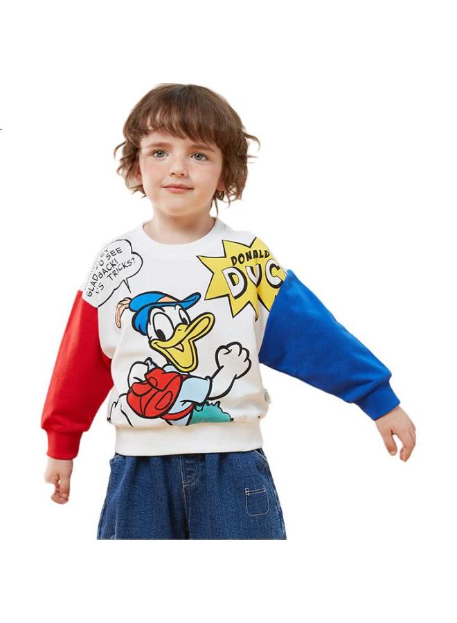 Disney Boys' Fashionable Casual Comfortable Children'S Sweatshirt, Red And Blue, Size 100 - Image 3