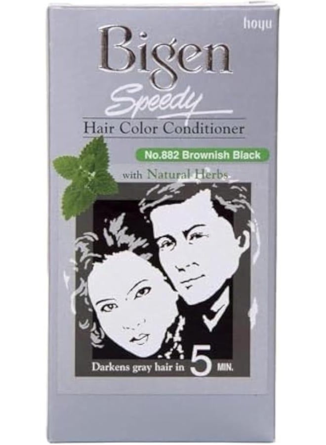 بايجن بلسم سريع لتلوين الشعر بالأعشاب الطبيعية رقم 882 أسود بني 150 مل