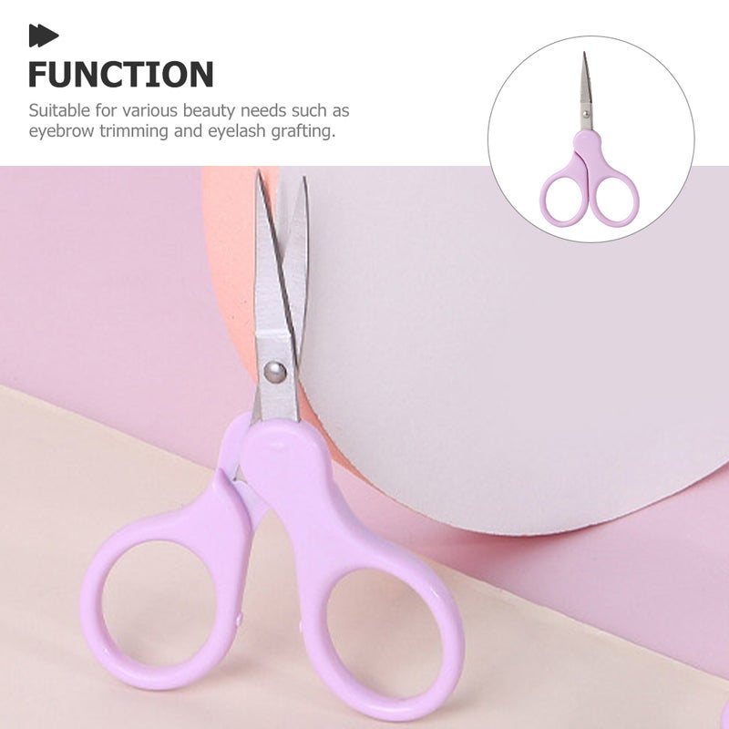 2pcs Eyebrow Scissor Eyebrow Grooming Scissor Stainless Steel Small Scissor - Image 2