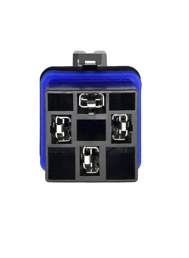 MUNTAQI Automotive Waterproof Relay, 4-PIN 40/30 AMP 12 V DC Waterproof Relay with Harness - Heavy Duty 12 AWG Tinned Copper Wires 2 Pack SPST Automotive Relay - Image 4