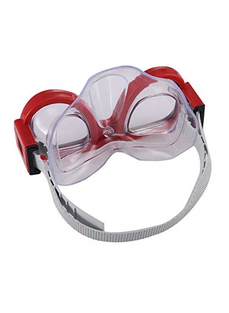 Kids Youth Water Sports Silicone Scuba Swimming Swim Diving Mask Snorkel Glasses Anti Fog Goggles Set (Red) - Image 3