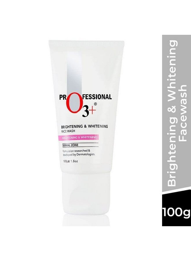 O3+ Brightening & Whitening Face Wash With Cucumber And Aloe Vera Extracts For Sensitive & All Skin Type (100Ml) - Image 2