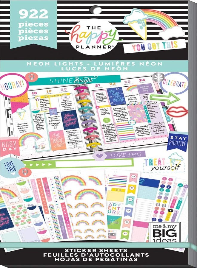 Me & My Big Ideas The Happy Planner - Value Pack Stickers - Neon Lights