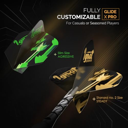 IgnatGames Steel Tip Darts Set - 6 Pack Premium 24 g Brass Barrels Darts Metal Tip Set with Aluminum Shafts, 16 pcs Standard & Slim GlideXPro Flights, Sharpener, Wrench & Exquisite Case - Image 4