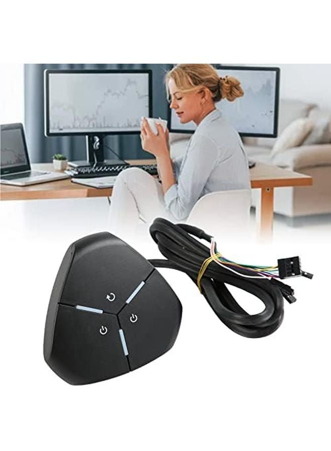 Dual PC Desktop Computer with Sturdy ABS Material Remote Installation - Image 4