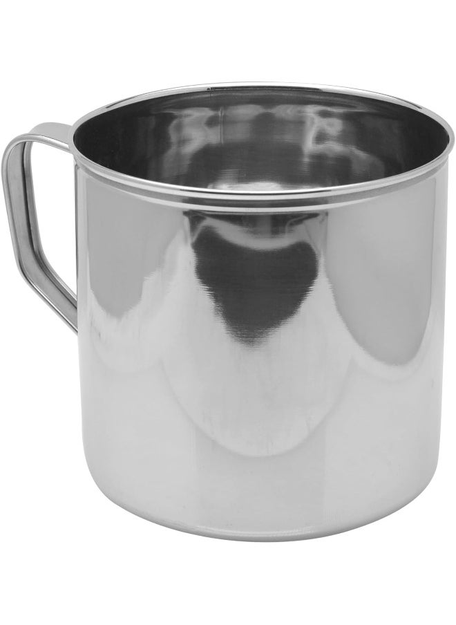 RAJ Raj Stainless Steel Mug with Handle, 14 cm, NM0014, Serving Mug, Water Mug, Tea & Coffee Serveware  - Image 4