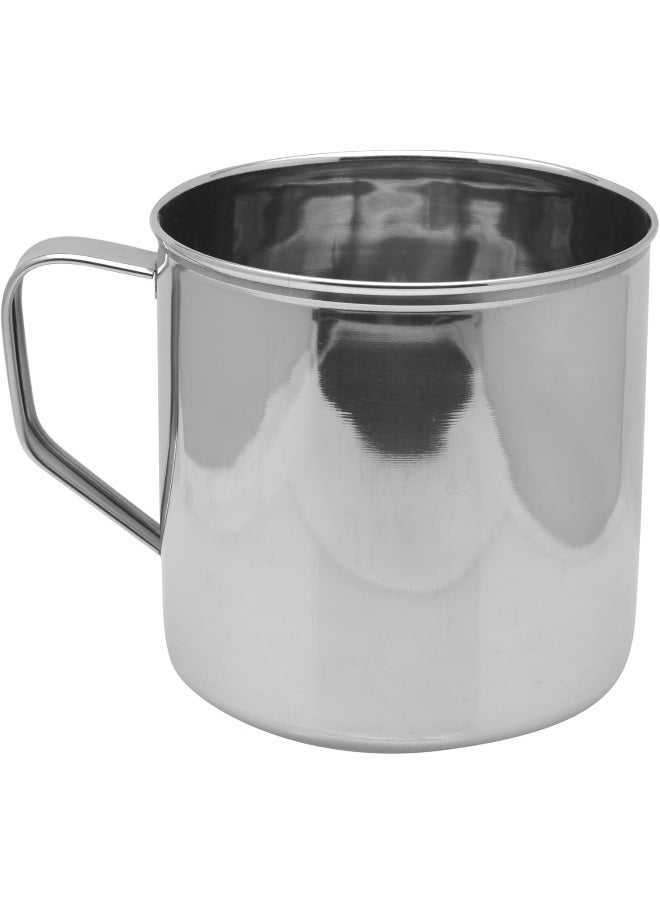 RAJ Raj Stainless Steel Mug with Handle, 14 cm, NM0014, Serving Mug, Water Mug, Tea & Coffee Serveware  - Image 2