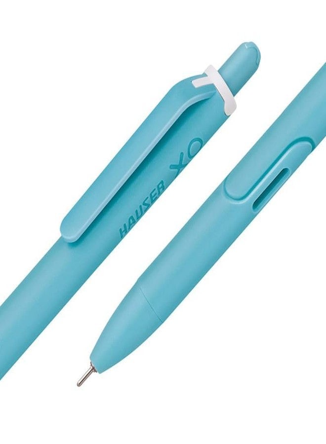 Hauser XO RT Retractable Ball Pen | Sleek Body & Minimalistic Design | Matt Finish & Solid Body Type | Low Viscosity Ink With Ultra Durable Tip | Blue Ink, Set Of 10 - Image 4