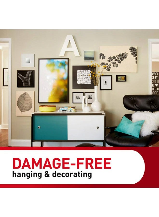 Command - Narrow Picture Hanging Strips, White, 4-Pairs, Holds up to 12 lbs. - Image 1