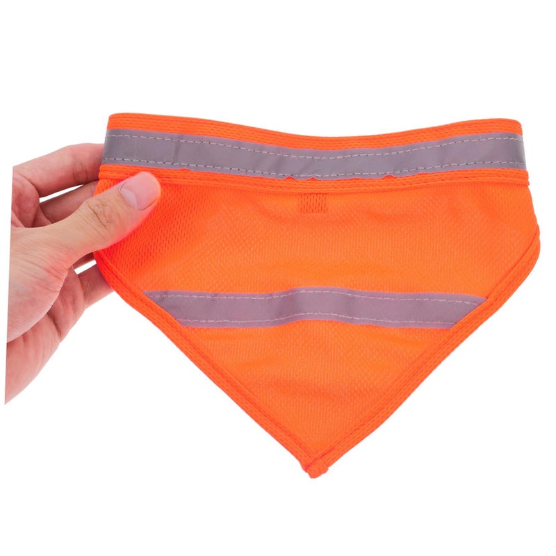 KESYOO Reflective Pet Scarf Fluorescent Safety Bandana For Dogs Soft Breathable Neckerchief Striped Fashionable Night Travel Accessory Nocturnal Animals High Visibility - Image 4