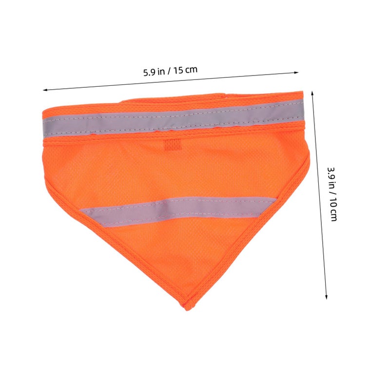 KESYOO Reflective Pet Scarf Fluorescent Safety Bandana For Dogs Soft Breathable Neckerchief Striped Fashionable Night Travel Accessory Nocturnal Animals High Visibility - Image 3