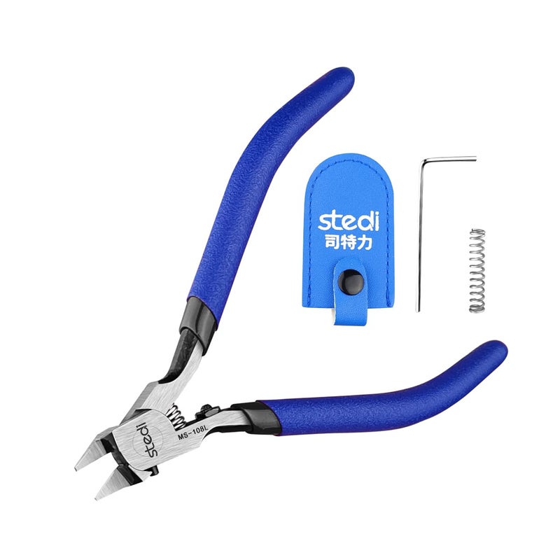 stedi Ultimate Model Nippers,[Left Hand Version] Sprue Cutter Ultra-thin Single-edged Hobby Nipper for Gundam Repairing Plastic Model and Miniature Model, 5-inch - Image 1