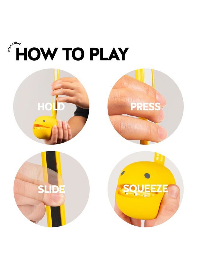 Otamatone آلة موسيقية إلكترونية يابانية محمولة كلاسيكية [النسخة الإنجليزية] صفراء من مايوا دينكي للأطفال والبالغين هدية - Image 2