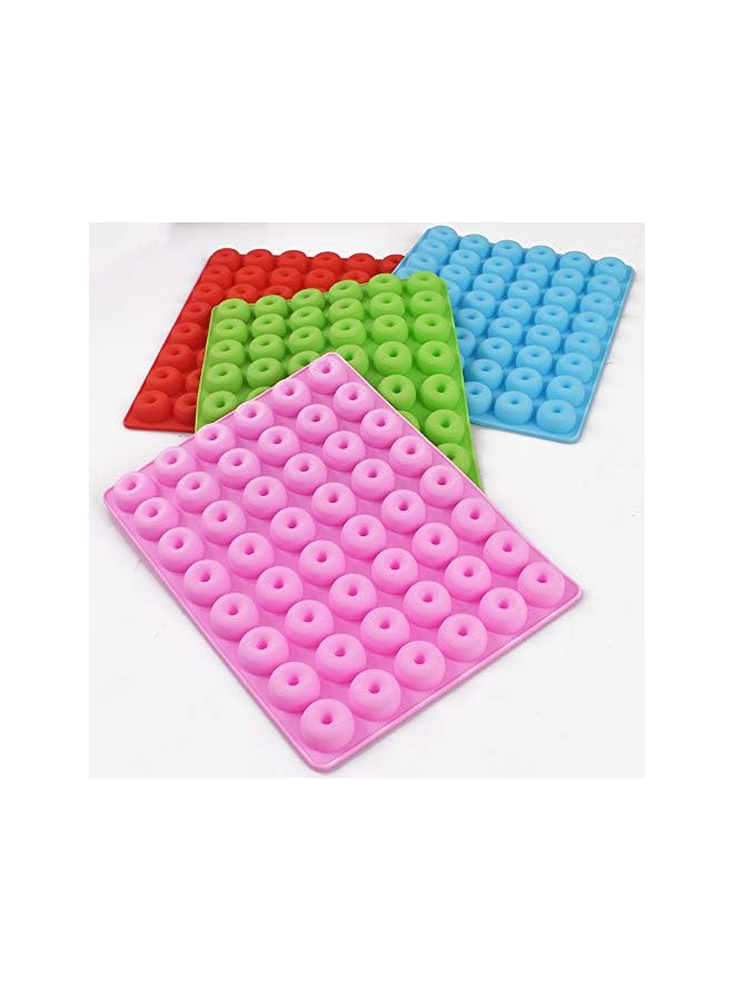 S-TOP Donut Candy Silicone Mold, 4 Packs 48-Cavities Gummy Round Mold with 2 Droppers, Nonstick Food Grade Mold for Candies, Chocolate, Ice Cube - Image 4