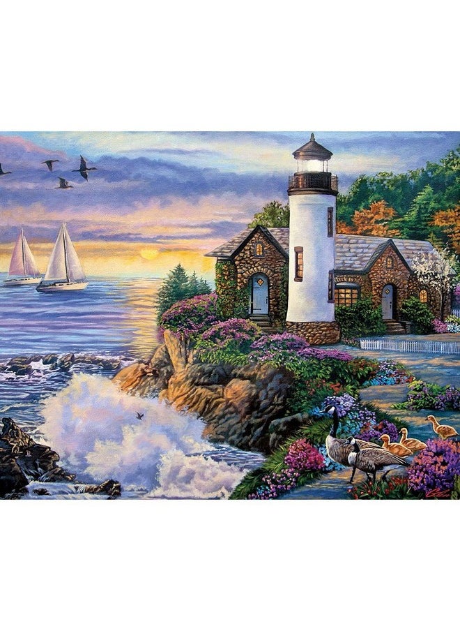 Bits and Pieces 300 Piece Jigsaw Puzzle For Adults ‘Perfect Dawn’ 300 Pc Large Piece Ocean Sunrise Jigsaw By Artist Laura Glen Lawson 18" X 24"  - Image 1