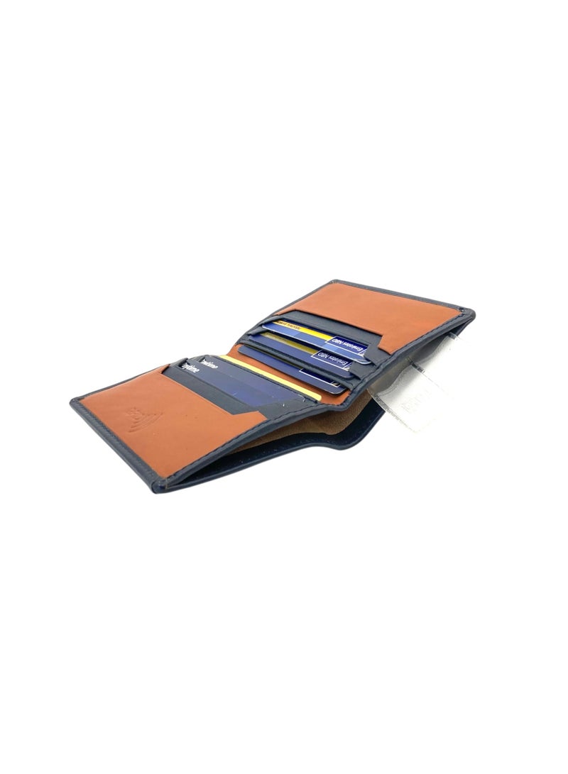 LAVERI LEATHER Slim Top Zipper Cards Holder Genuine Leather RFID # 1654 - Image 4
