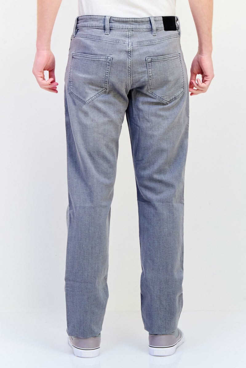Celio Men Straight Fit Wash Stretchable Denim, Grey - Image 3