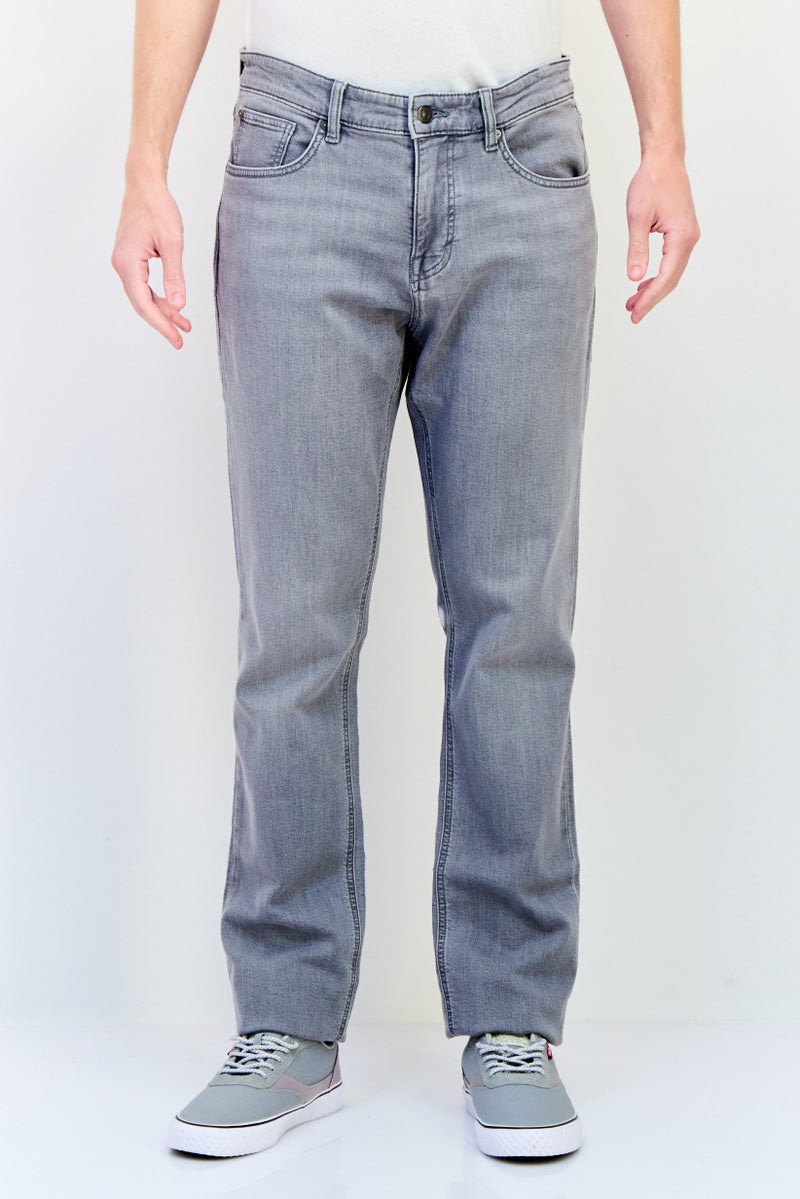 Celio Men Straight Fit Wash Stretchable Denim, Grey - Image 1
