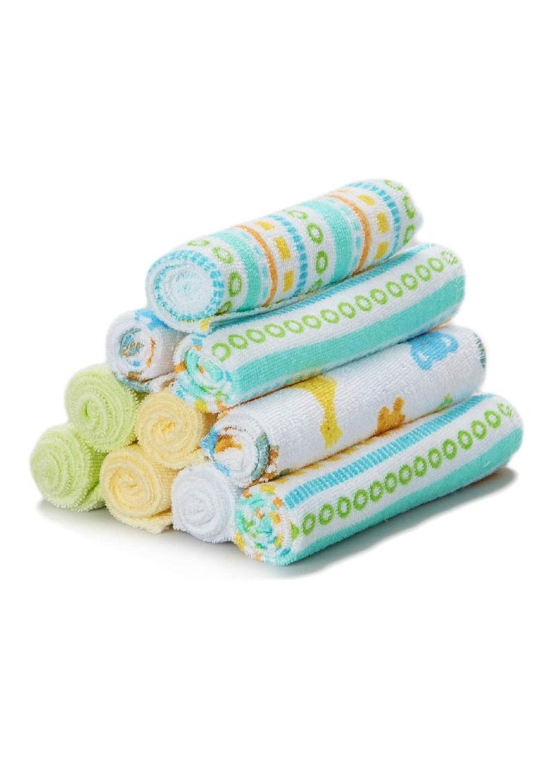 Spasilk Pack Of 10 Soft Terry Washcloth  - Image 1