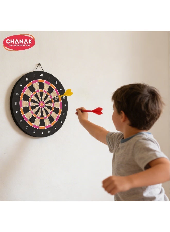 Chanak 8.8-Inch Magnetic Dart Board with 3 Magnetic Darts – Safe & Fun Game for Kids - Image 1