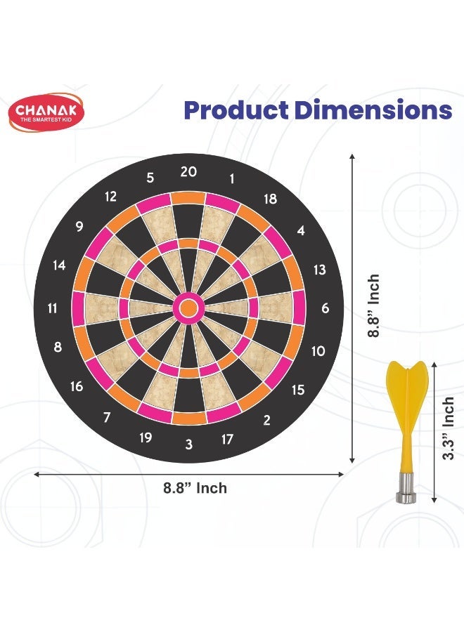 Chanak 8.8-Inch Magnetic Dart Board with 3 Magnetic Darts – Safe & Fun Game for Kids - Image 3
