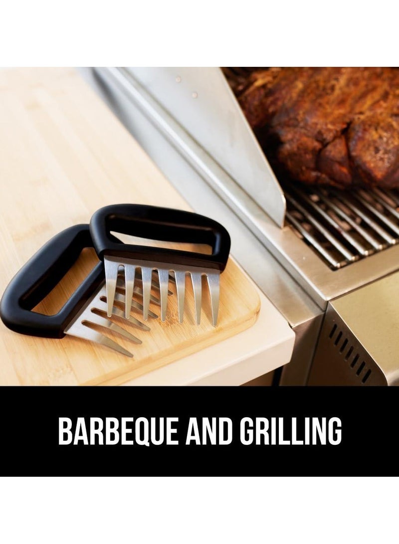 Stainless Steel Meat Shredder Claws, Shred Rotisserie Chicken, Pulled Pork, Carve Ham Faster, Oversized 7 Claw Design Food Shredding Fork, Kitchen Smoker BBQ Tool, Black,Only 1Pcs  - Image 4