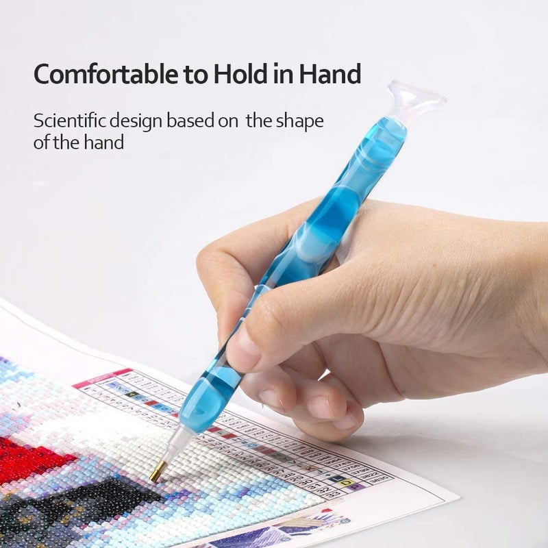 RovyFota Diamond Painting Pen, Resin, Blue, 5D, Diamond Painting Tools, Hobby - Image 3