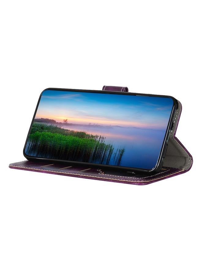 اس-توب جراب لهاتف Samsung Galaxy A33 5G بتصميم حصان مجنون بتصميم كلاسيكي، جراب جلدي قلاب أفقي مع حامل وفتحات للبطاقات وإطار للصور ومحفظة - Image 4