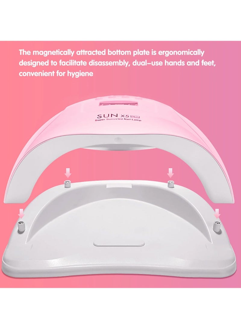 Sun UV Led Nail Lamp Nail Dryer Led Lamp for Gel Nails Polish Curing Light with Auto Sensor 4 Timer 10/30/60/99S White - Image 4