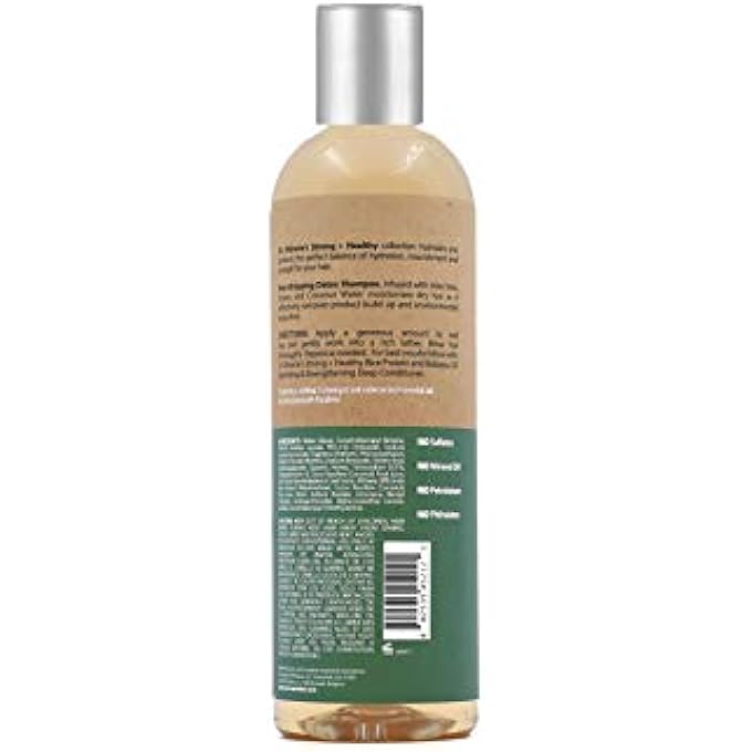 Dr. Miracle's STRONG & HEALTHY NON STRIPPING DETOX SHAMPOO. CONTAINS ALOE VERA, HONEY AND COCONUT WATER TO COMBAT DRYNESS, SHEDDING BREAKAGE SUPPORT HAIR A THRIVING SCALP. - Image 3