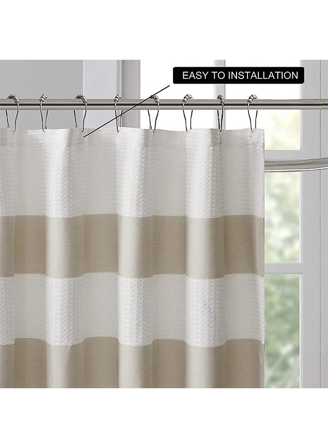 Stainless Steel Shower Curtain Hooks 12-Pack - Image 4
