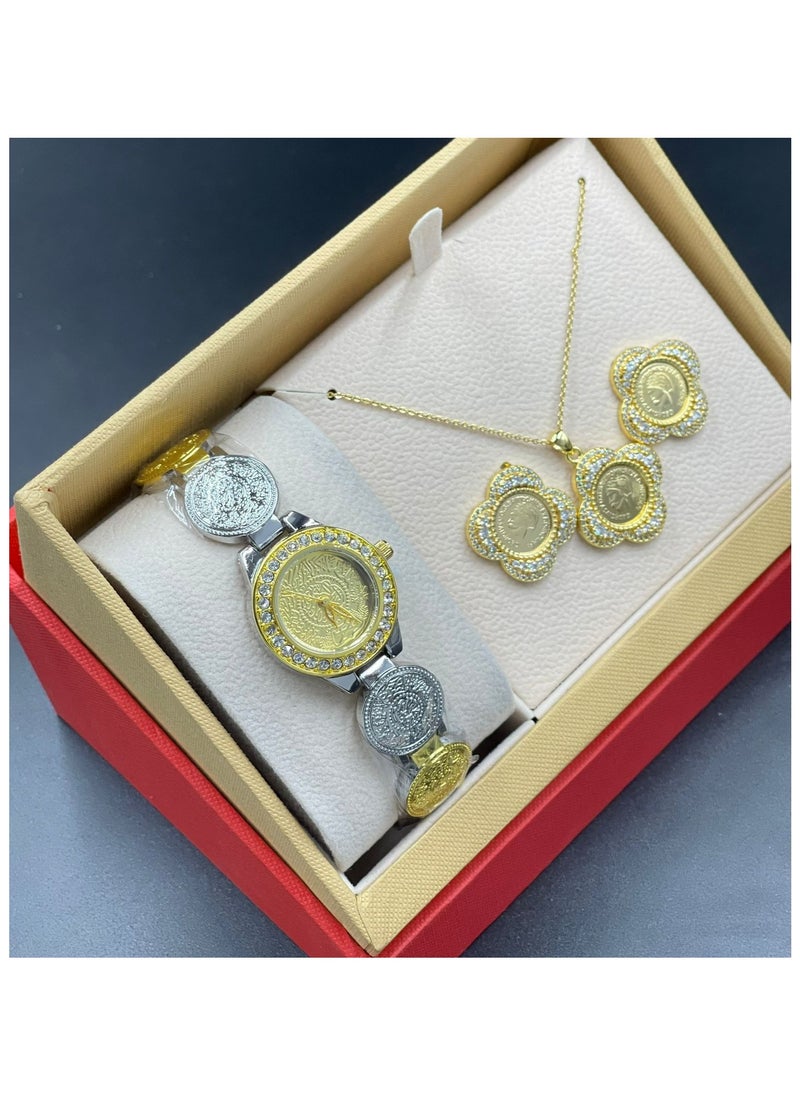 Rivoli Women's Rivoli set consisting of a watch, chain and earring 
