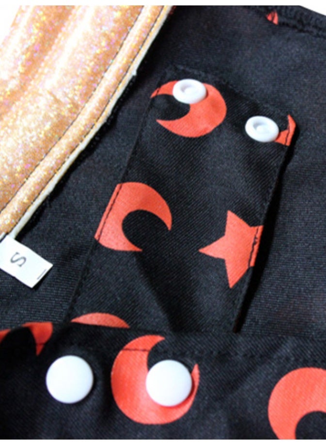 Halloween Dog Witch Costume, Dog Halloween Costumes Set with Star Cloak and Hat, Dogs Witches Cape for Small and Medium Dogs, Pet Outfit for Halloween Party Magician and Witch Cosplay - Image 3