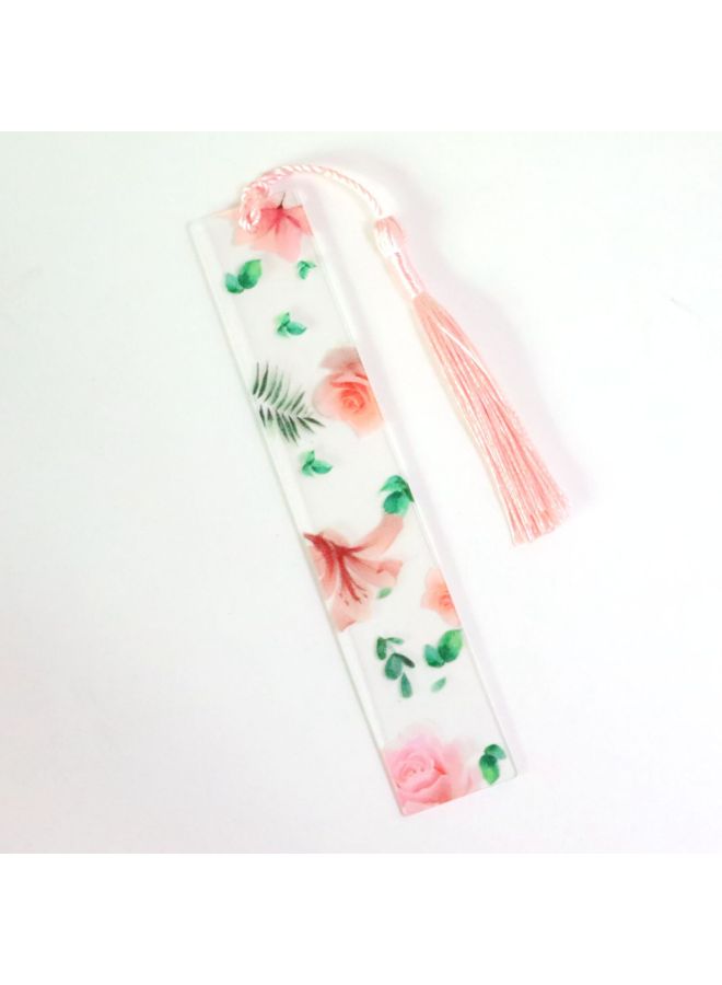PLUS ONE Transparent Acrylic Bookmark Flower Bookmark Student School Supplies Stationery Gift Creative Gift - Image 1