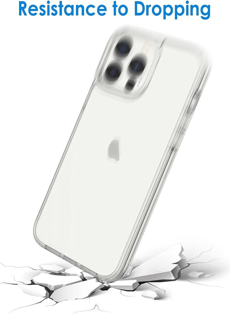 جيرفور جراب موبايل ايفون 13 برو ماكس (iPhone 13 Pro Max) مضاد للصدمات, غطاء حماية مضاد للخدش, مصنوع من البولي يورثين الحراري عالي الجودة - شفاف - Image 4