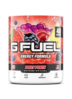 G Fuel Fruit Punch Tub (40 Servings) Elite Energy and Endurance Formula, 9.8 oz(280g)  - Image 1