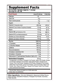 G Fuel Fruit Punch Tub (40 Servings) Elite Energy and Endurance Formula, 9.8 oz(280g)  - Image 2