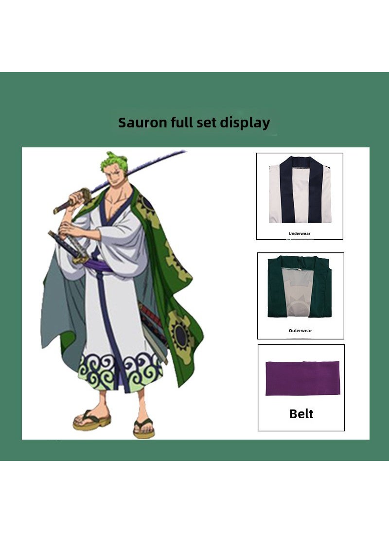 Generic - Roronoa Zoro Kimono Cosplay Outfit Wano Sauron Shilang bathrobe kimono - Image 1