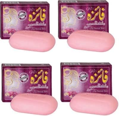 SHREYANSH SMART CARE SS CARE FAIZA Rose Scented Beauty Soap Pink Colour Pack of 4 Bars 85g