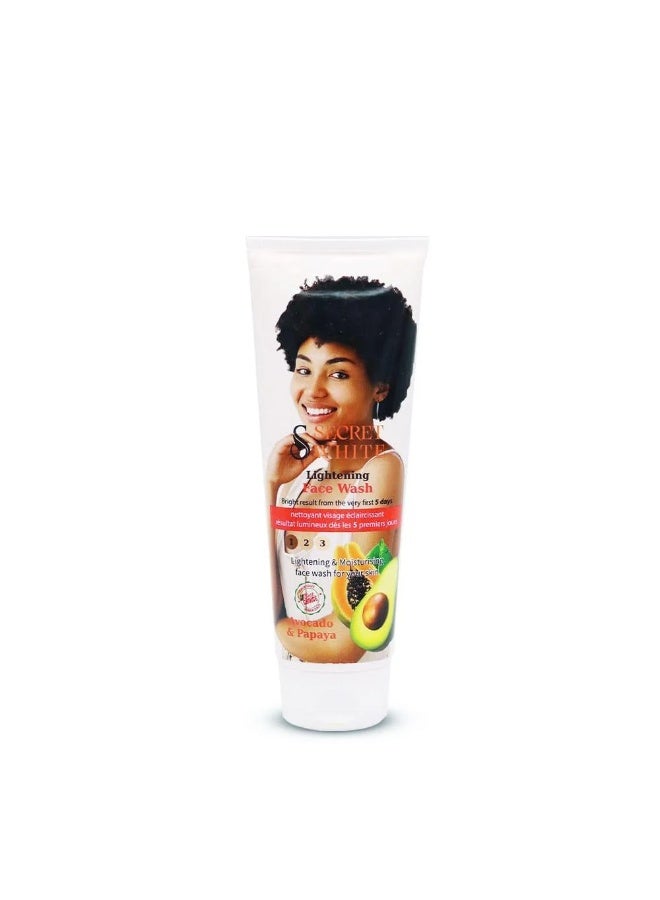 Secret White Lightening Face Wash With Avocado & Papaya 125 Ml - Pack of 1 - Image 3
