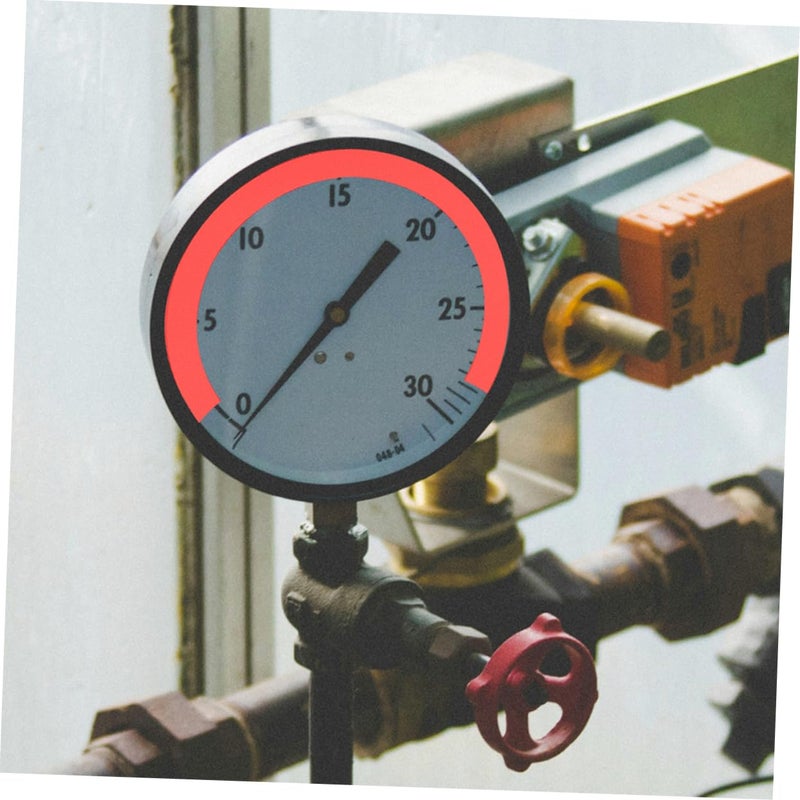 6 Sheets Reflective Pressure Gauge Decals Weatherproof Identification Stickers - Image 5