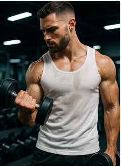 Men's Vest 100% Combed Cotton Sleeveless Vest Breathable Soft & Comfortable Pack of 3 Undershirt Vests