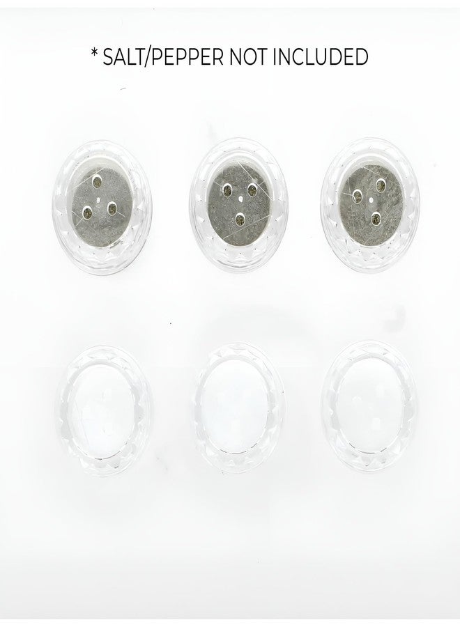 بلاك داك براند مجموعة من 18 قطعة من علب الملح والفلفل الصغيرة الفارغة - 1.75 بوصة × 1 بوصة - مصنوعة من بلاستيك ذي مظهر كريستالي، مثالية للحفلات والمناسبات والسفر - Image 3