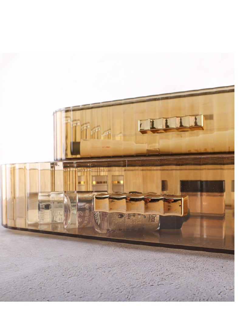 Phoenix Acrylic Makeup Organizer , Bathroom Vanity Organizers and Storage, Ideal for Desk and Dresser Countertops, Great for Cosmetics, skincare, Lipsticks(1Drawer) - Image 3