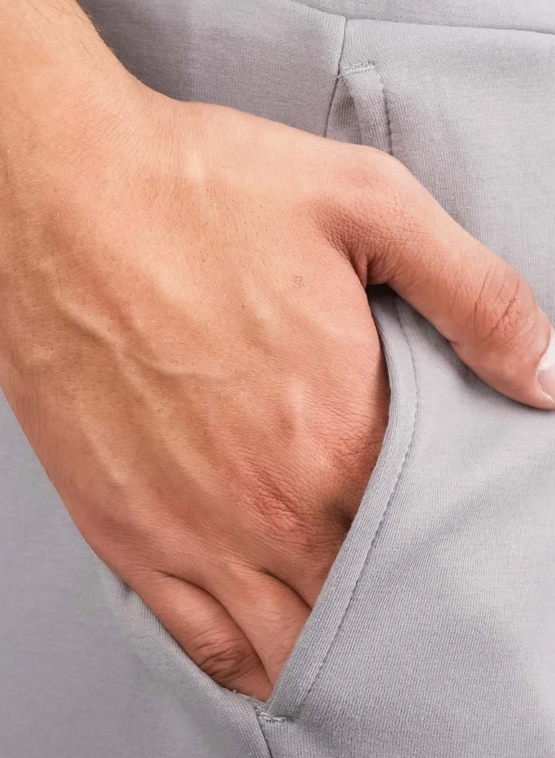 جيوردانو بنطلون رياضي رجالي بقصة مستقيمة نحيفة - رمادي